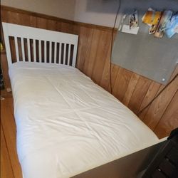 White Ikea Twin Bed Frame 