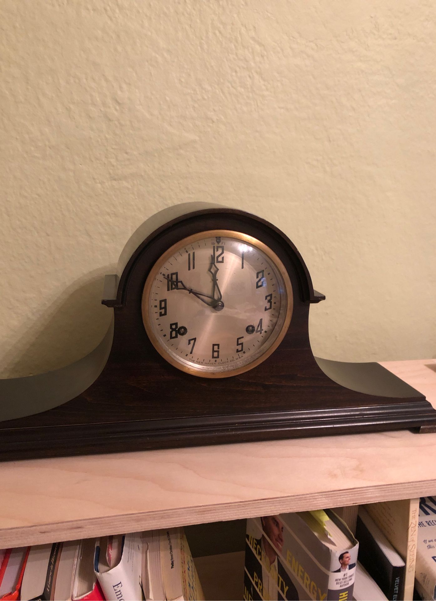 Antique mantle clock by the new haven clock company.