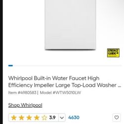 Whirlpool Large Top-Load Washer