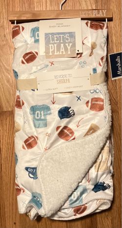 Football baby blanket