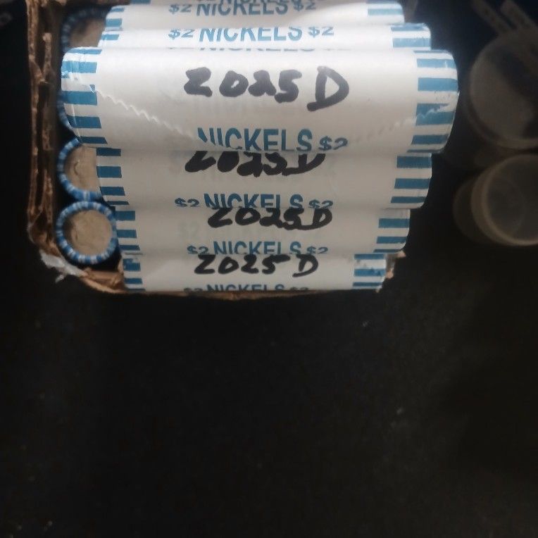 LOW MINTAGE 2025D JEFFERSON NICKEL ROLL