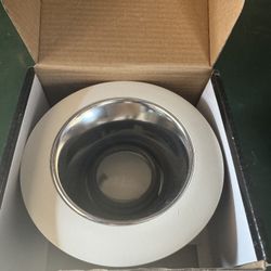 Lithonia 4 Inch Line Voltage Clear Cone Trims Clear Alzak White Trim Ring (V4017 CWH)