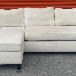 SMALL SOFA SECTIONAL w REVERSIBLE OTTOMAN - delivery is negotiable