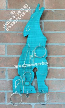 Coyote jewelry holder (wood) $25 edinburg