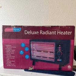 Climate Keeper Deluxe Radiant Heater On Off Switch 1250/1500W Overheat Shut Off