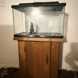 Fish Tank, Stand, Lid & light 