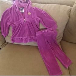 Juicy Couture velour toddler jog suit