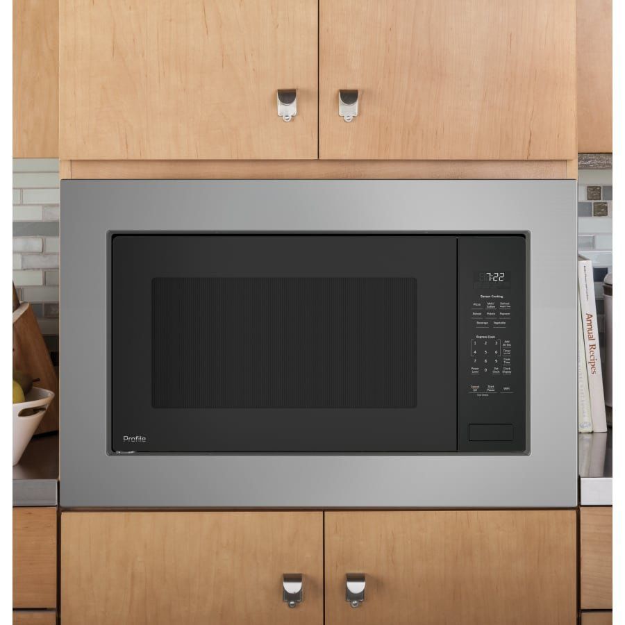 GE Profile 2.2 Cu. Ft. Built-In Microwave with Sensor Cooking and Glass Touch Controls – Black