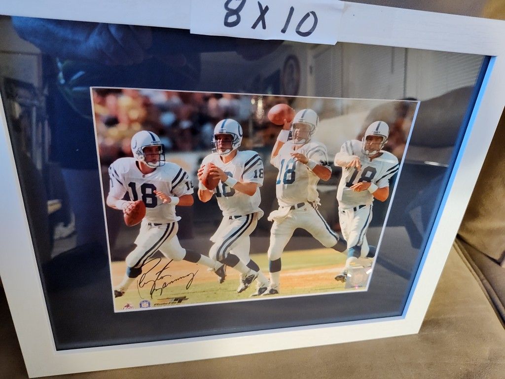 Peyton Manning 8x10 Signed Steiner Authenticity