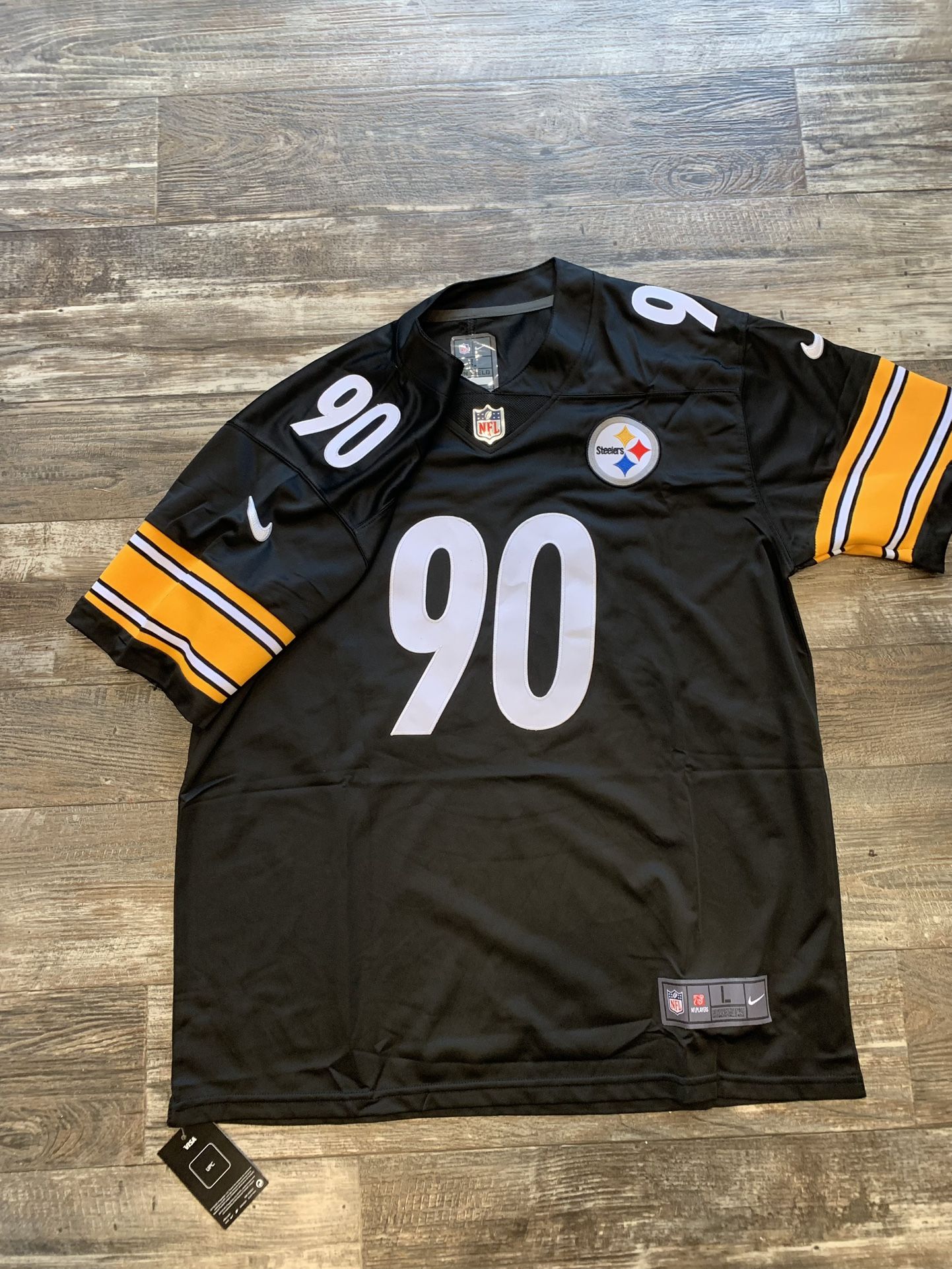 TJ WATT (sizes Below) black classic Pittsburgh Steelers football jersey