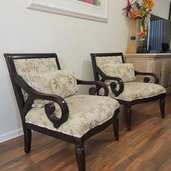 Pair Of Neoclassical Style Armchairs 