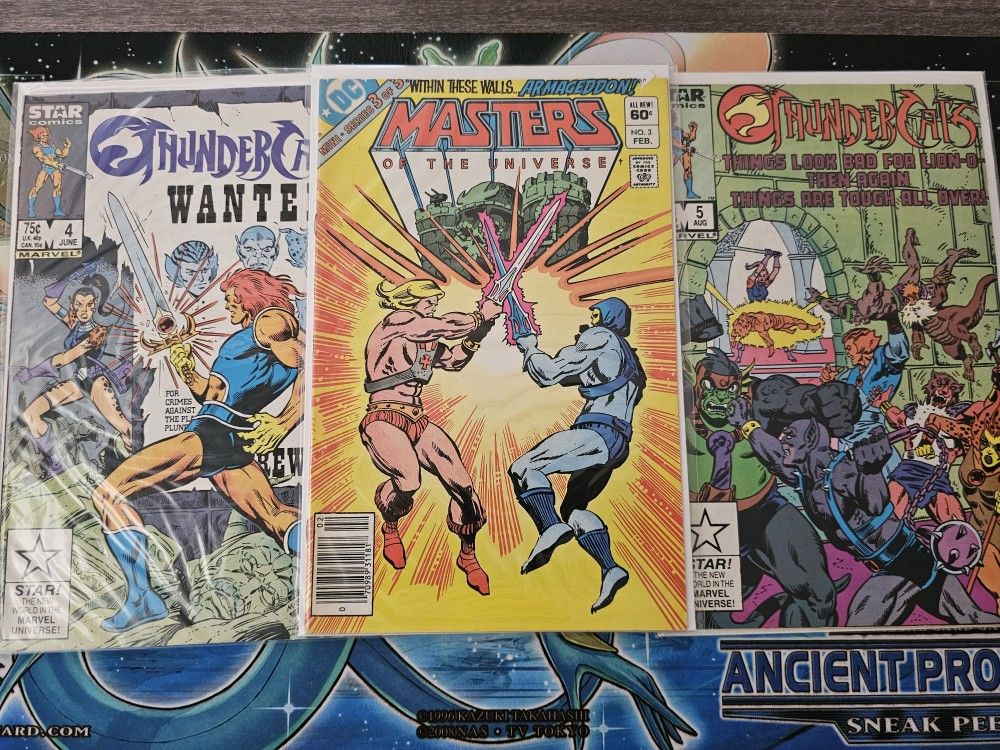 Masters Of The Universe, Thunder Cats Comic Lot