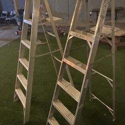 2 Ladders 6 Foot In Perfect Condition 