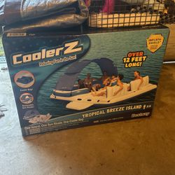 Cooler Z 6 Person Blow Up Floatie Group Swim With Cooler