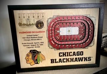 🔥 Chicago Blackhawks 3-D Collector’s Wall Art  $180 🔥