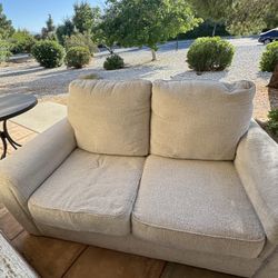 4-Piece Cream Living Room Set – Sofa, Loveseat, Chair & Ottoman