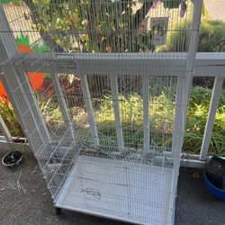 White Coated Metal/wire  Cage