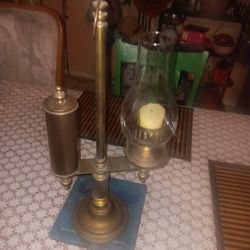 Old Antique  Brass Lamp