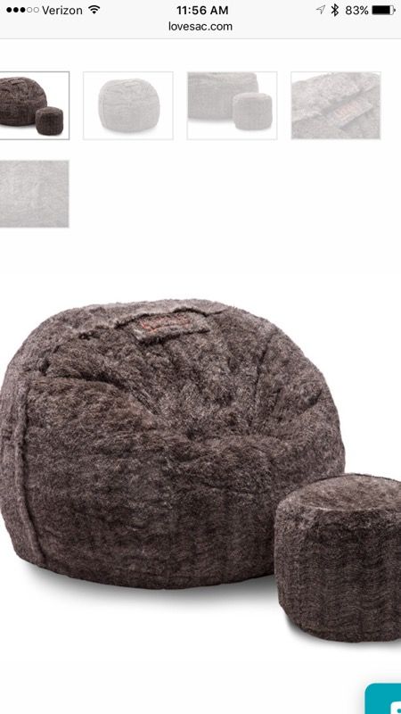 Lovesac Supersac Owl Phur Cover & Accessory Set