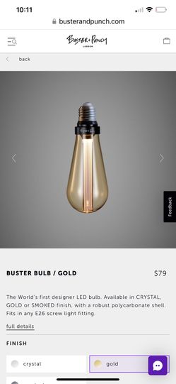 Buster + Punch Buster Bulb In Gold (8)