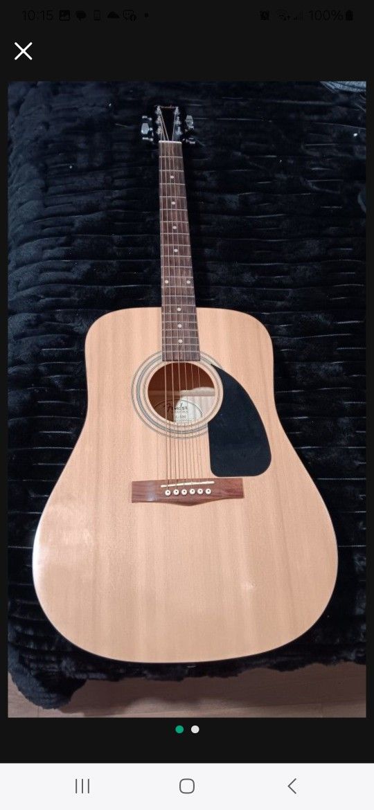Fender Acoustic With Capo And Pics $150