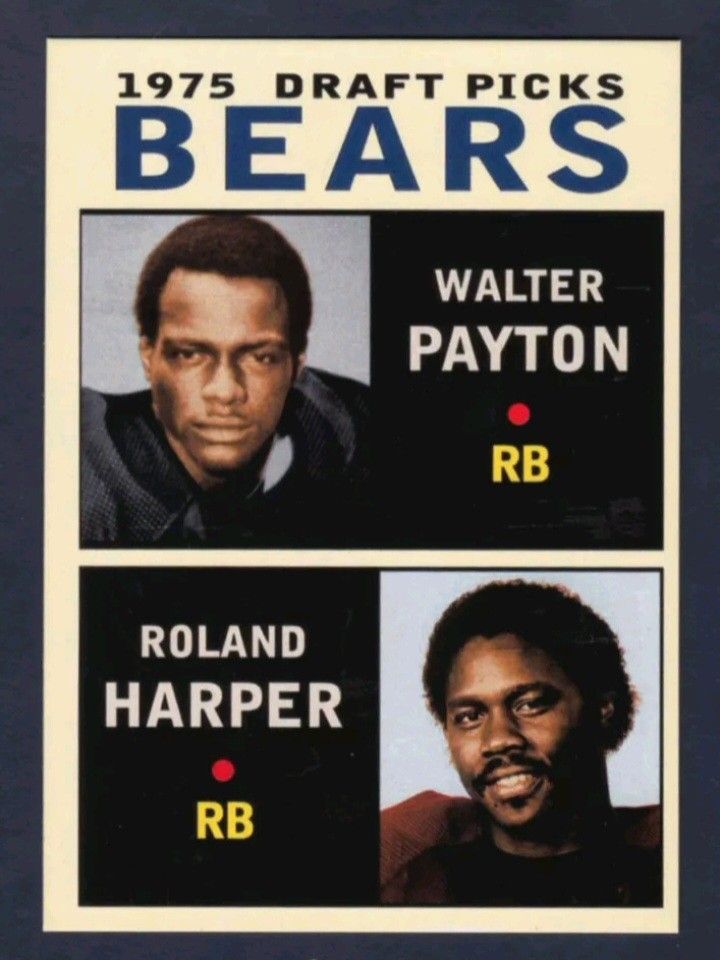 Really Nice Super Rare Walter Payton 1975 Draft Pick Card In Mint Condition... 