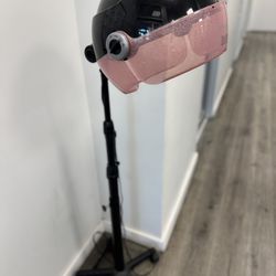Pink Hooded Hairdryer