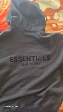 Essential hoodie black