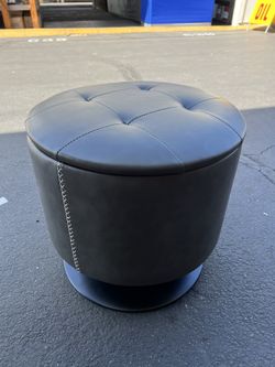 Swivel Storage Ottoman