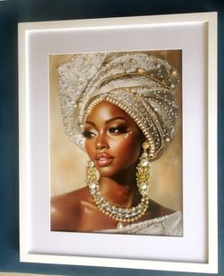 **SALE 20% OFF** Elegant Beautifully Jeweled Portrait