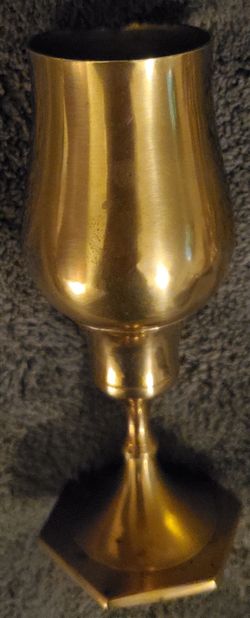 Brass candle holder