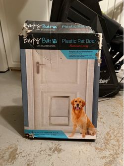 Plastic pet door