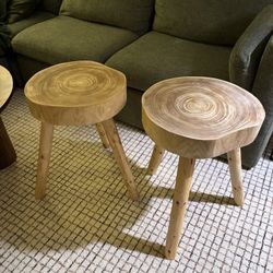 Homegoods Wood Side Tables Or Plant Stands