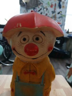 "Marty" vintage plastic money bank