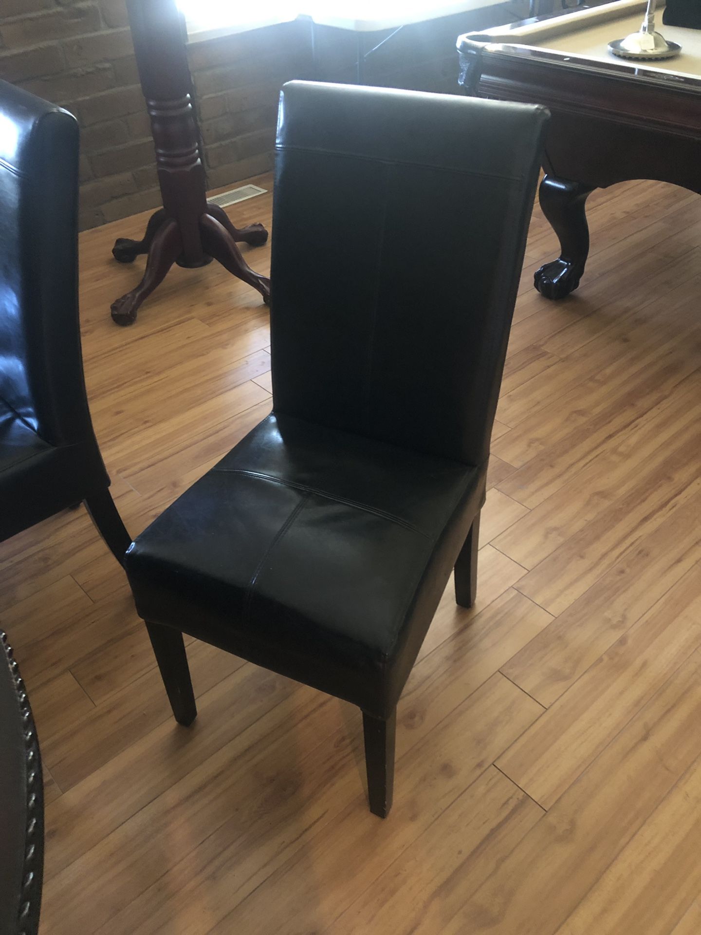 Leathery Dining Chairs (x4)