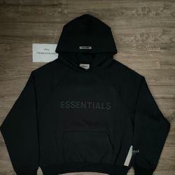 Black Essential Fear Of God  Hoodie