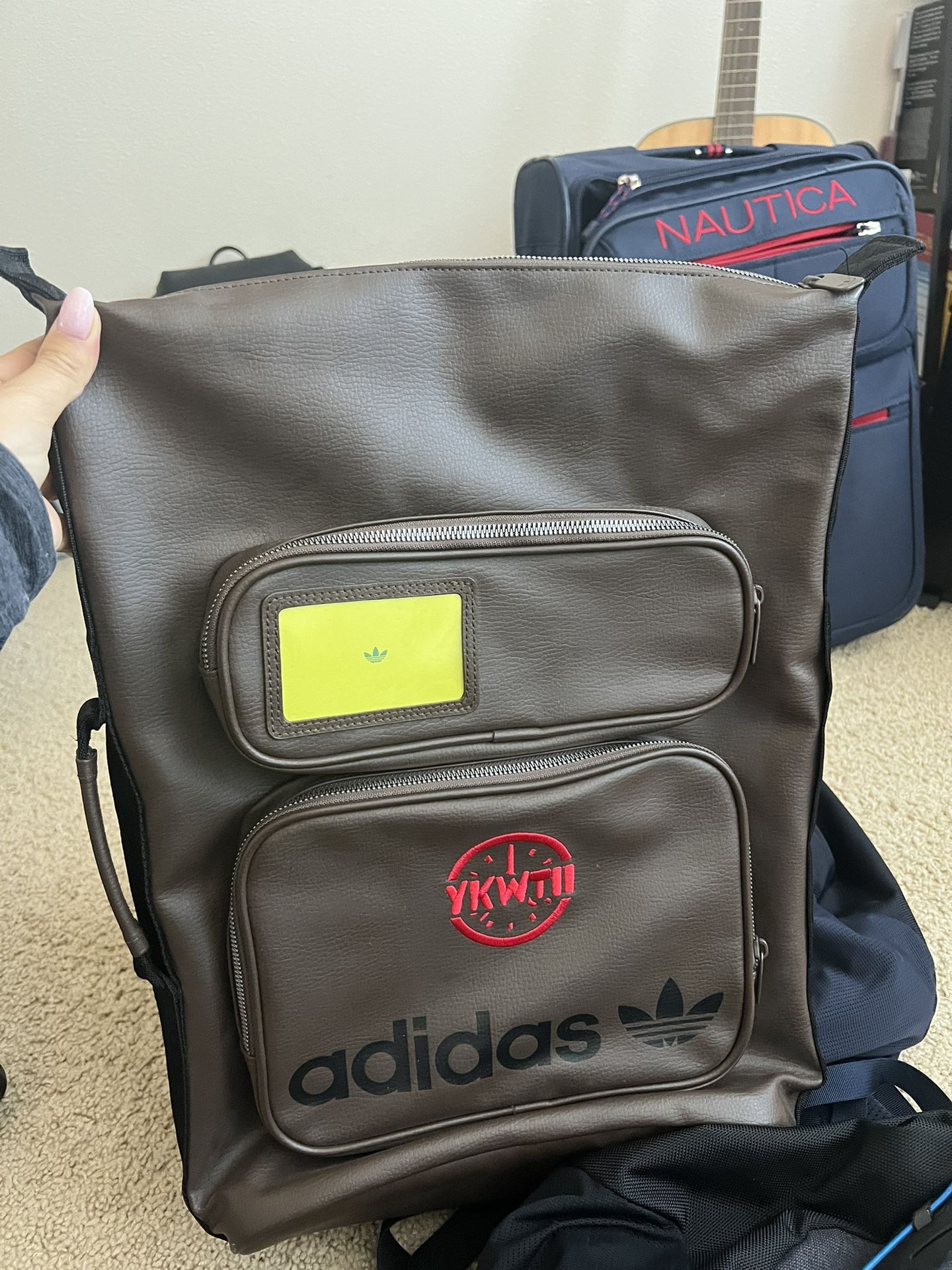 Custom Adidas YKWYII backpack Leather 