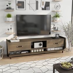 Modern Wood 70-Inch TV Stand in Walnut
