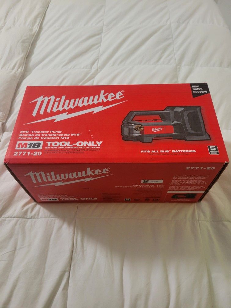 MILWAUKEE M18 18-Volt 1/4 HP Lithium-Ion Cordless Transfer Pump (Tool Only)