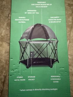 Eclipse portable playard with canopy
