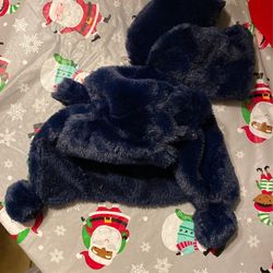 Furr hat and mittens 12 months