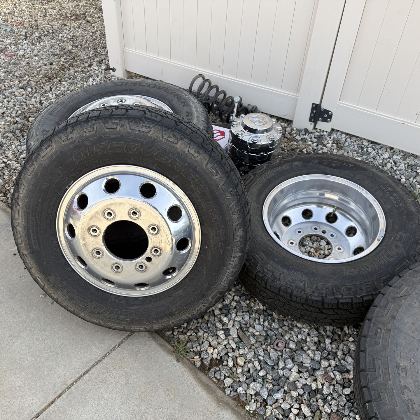 Ram 3500 dually 4 -17” rims and 6 tires for Sale in Acton, CA - OfferUp