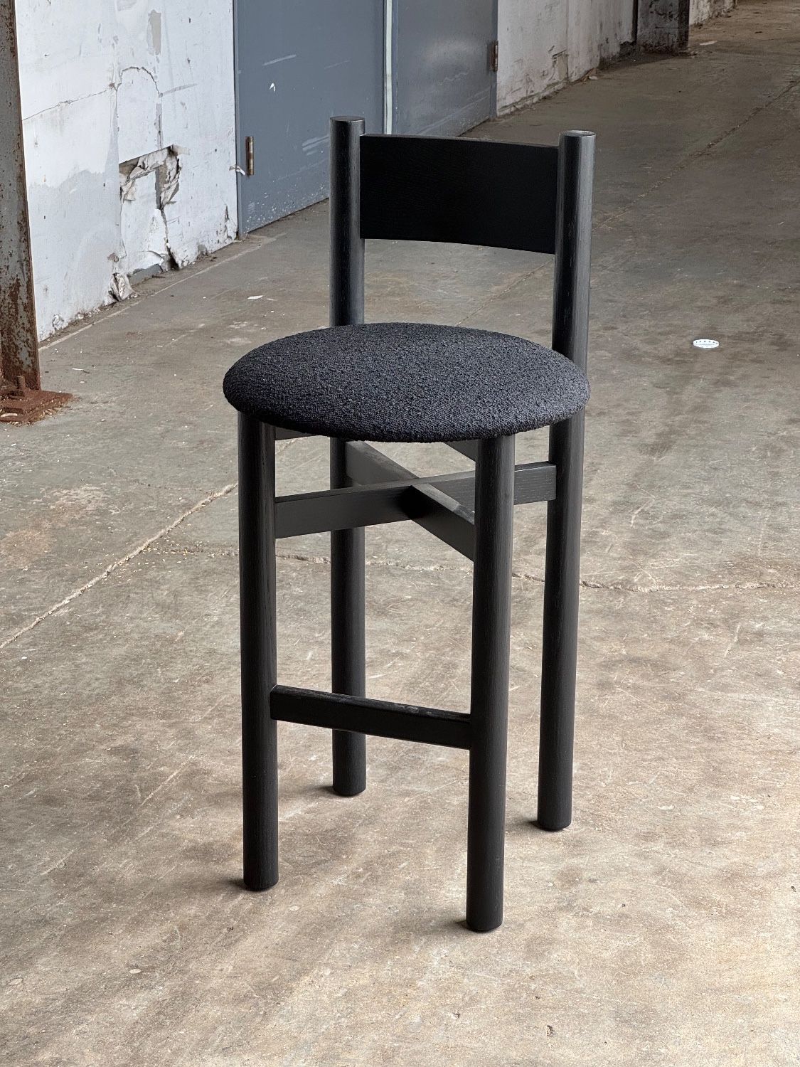 (Pair of 2) House of Leon Teddy Counter Stools – Black