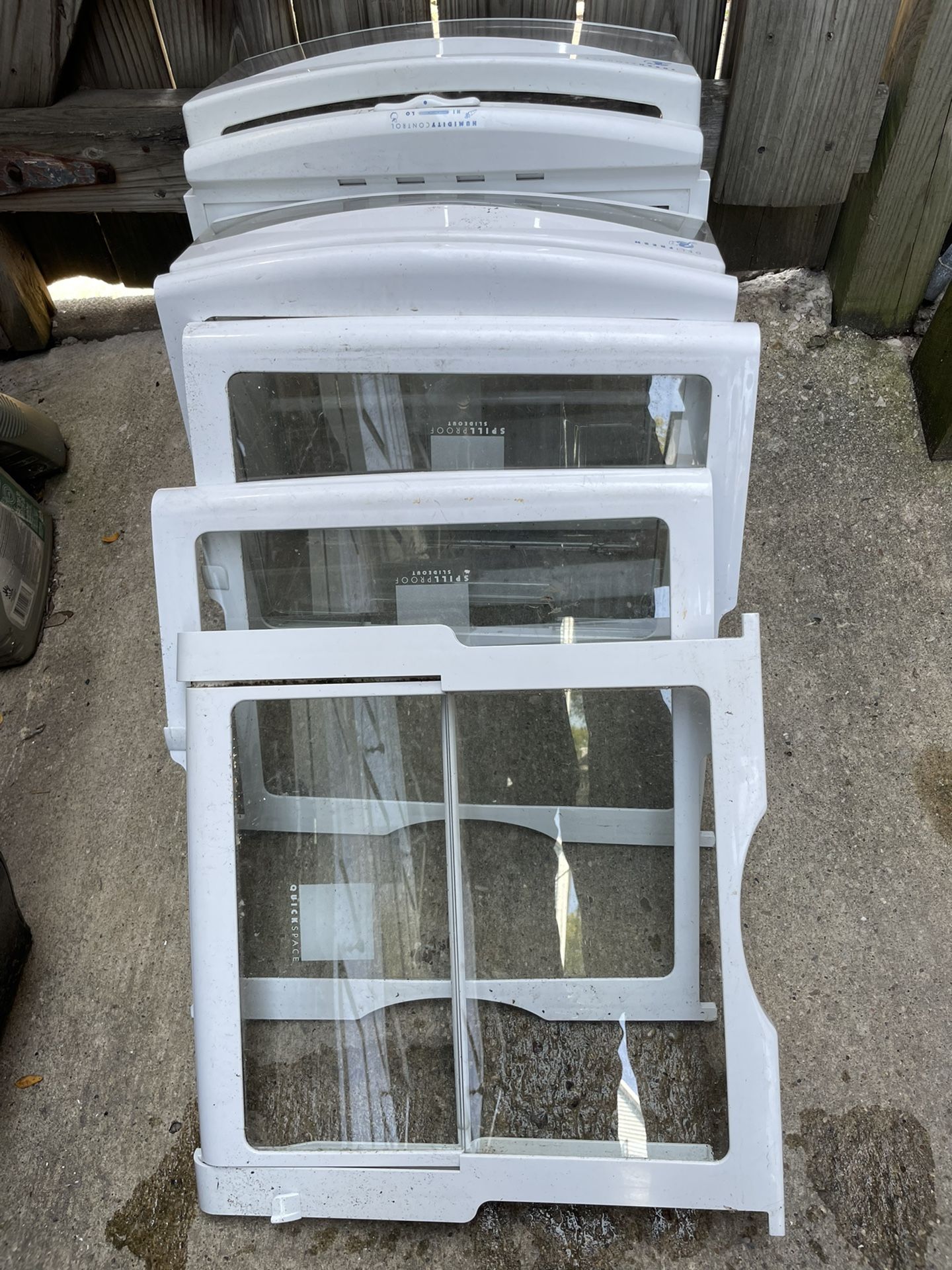 Refrigerator Glass Shelves And Drawers