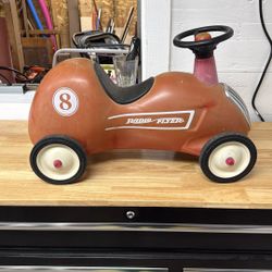 Vintage Radio Flyer Ride On Horn Works! 