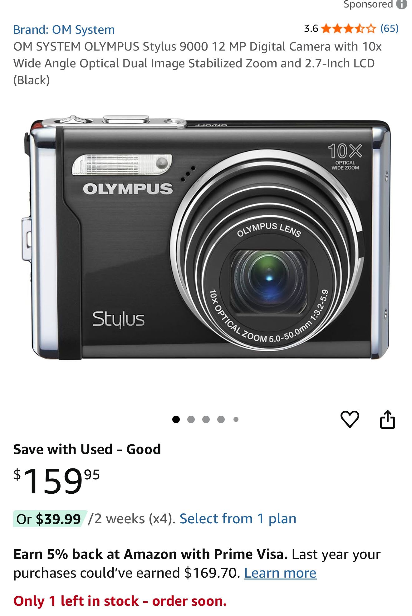 Olympus Stylus Digital Camera