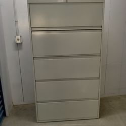 Metal File Cabinet With Key For Legal Or Letter Size Paper $ 180
