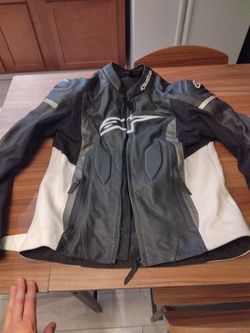 Alpinestars Faster Airflow V2 Leather Motorcycle Jacket