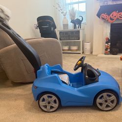 Toddlers Push Car