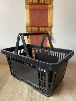 Grocery basket with handles 17”L x 12”W x 9”H